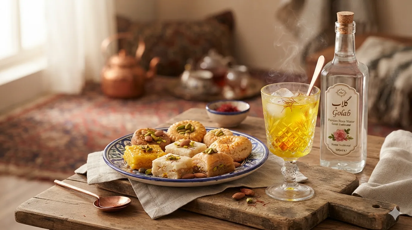 کاربرد گلاب در شیرینی پزی و قنادی